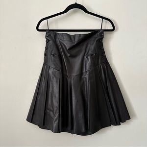 Alexander McQueen leather skort